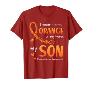 I Wear Orange For Son Kidney Cancer Awareness T-Shirt-3340464