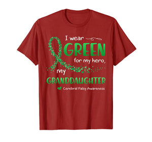 I Wear Green For My Granddaughter Cerebral Palsy Awareness T-Shirt-4105126