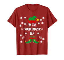 Load image into Gallery viewer, I'm The Troublemaker Elf Funny Family Matching Christmas T-Shirt-1999057
