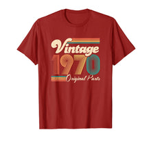 Load image into Gallery viewer, 50th Birthday Gift - Vintage 1970 - Retro Bday 50 Years Old T-Shirt-840780
