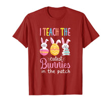 Load image into Gallery viewer, I Teach the Cutest Bunnies in the Patch Easter Teacher T-Shirt-633925
