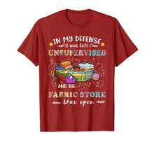 Load image into Gallery viewer, Left Unsupervised Fabric Store Quilting Sewing Crochet Gift T-Shirt-723504
