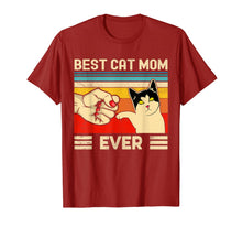 Load image into Gallery viewer, Best Cat Mom Ever T-Shirt Funny Cat Mom Mother Vintage Gift T-Shirt-530674
