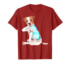 I Love Mom Jack Russell Terrier Tattooed T-Shirt-394121
