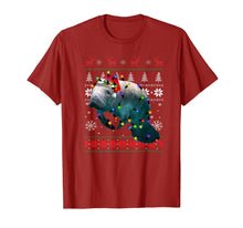 Load image into Gallery viewer, Ugly Christmas Manatee Santa Shirt Funny Manatee Lover Gift T-Shirt
