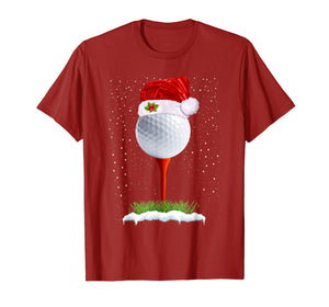 Funny Golfing Christmas Shirt Holiday Golf Ball T-Shirt