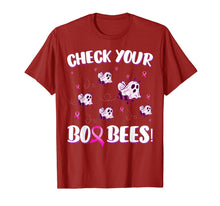 Load image into Gallery viewer, Funny Check Your Boo Bees Shirt Breast Cancer Awareness Gift T-Shirt
