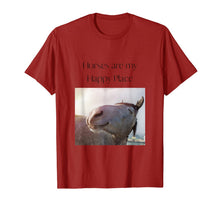 Load image into Gallery viewer, Horses are my Happy Place T-Shirt
