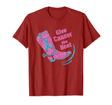 Load image into Gallery viewer, Give Cancer The Boot Pink Breast cancer Awareness Month Gift T-Shirt

