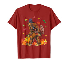 Load image into Gallery viewer, Bigfoot Carrying Turkey Fall Thanksgiving Sasquatch T-Shirt
