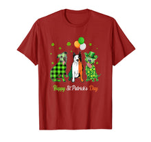 Load image into Gallery viewer, Irish Flag Three Pitbull Dogs Happy St. Patrick's Day Gift T-Shirt-525159
