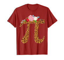 Load image into Gallery viewer, Pi Day Leopard Flower Costume Math Teacher 3.14 Gift T-Shirt-953279
