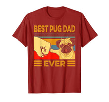 Load image into Gallery viewer, Best Pug Dad Ever Retro Vintage T-Shirt-297097
