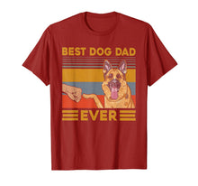 Load image into Gallery viewer, Best Dog Dad Ever German Shepherd Retro Vintage T-Shirt-585502
