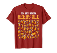 Load image into Gallery viewer, Funny 50 Year Old Beer Drinking Gag Gift, 50th Birthday T-Shirt
