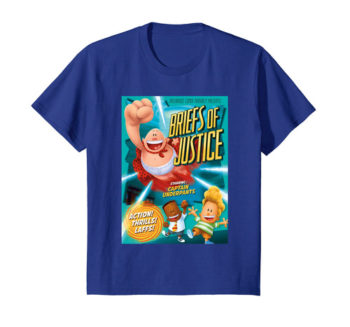 Kids DreamWorks Captain Underpants Comic Book Cover T-Shirt