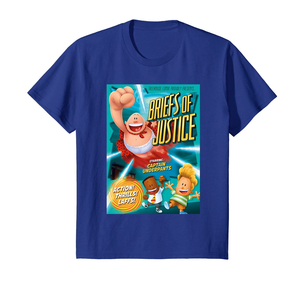 Kids DreamWorks Captain Underpants Comic Book Cover T-Shirt