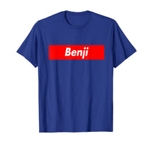 Load image into Gallery viewer, Benji Name Red Box Logo Family Reunion Funny T-Shirt
