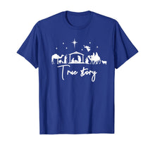 Load image into Gallery viewer, True Story Nativity Christmas Baby Jesus Manger Catholic T-Shirt
