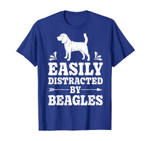 Load image into Gallery viewer, Easily Distracted By Beagles Funny Dog Lover Gifts Beagle T-Shirt
