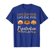 Load image into Gallery viewer, Let's eat kids Funny Thanksgiving Christmas Teacher Grammar T-Shirt
