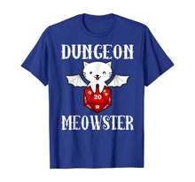 Load image into Gallery viewer, Dungeon Meowster Funny-DnD Gamer-Cat-D20 Gift T-Shirt
