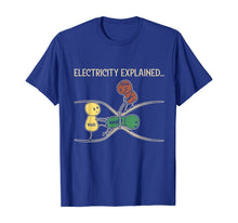 Load image into Gallery viewer, Electricity Explained Funny Ohm Volt Ampe Physics T-Shirt-99609
