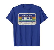Load image into Gallery viewer, Vintage Best of 1976 43th Birthday Cassette T-Shirt-218527
