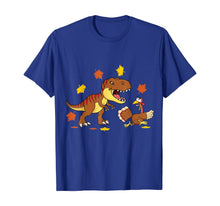 Load image into Gallery viewer, Turkey &amp; T Rex Thanksgiving Funny Gift For Kids Boys Girls T-Shirt
