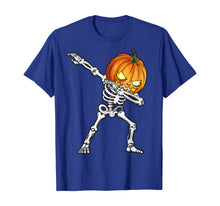 Load image into Gallery viewer, Dabbing Skeleton Pumpkin Halloween Men Dab Dance Costume T-Shirt

