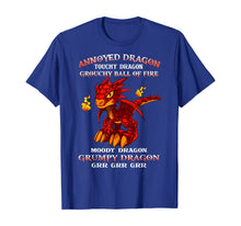 Load image into Gallery viewer, Annoyed Dragon Touchy Dragon Grouchy Ball Of Fire T-Shirt
