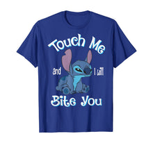 Load image into Gallery viewer, Stitch Touch Me And I Will Bite You Shirt For Fans
