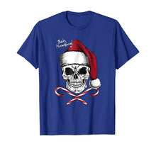 Load image into Gallery viewer, Skull Bah Humbug Christmas Funny Santa T shirt
