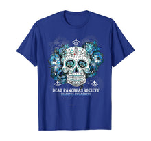Load image into Gallery viewer, Dead Pancreas Society Diabetes Awareness Sugar Skull Gift T-Shirt
