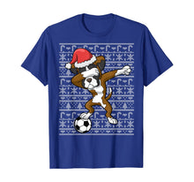 Load image into Gallery viewer, Soccer Ugly Christmas Dabbing Boxer Dog Santa Dab Gift T-Shirt
