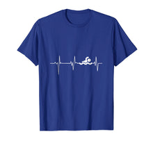 Load image into Gallery viewer, Heartbeat Swimming T-Shirt Funny swimming shirt
