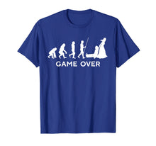 Load image into Gallery viewer, Game Over Wedding Groom Bachelor T-Shirt Funny Evolution
