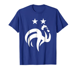 France Soccer Football World Jersey Two Star Rooster Shirt