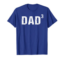 Load image into Gallery viewer, Mens Dad Cubed Shirt Dad of Three Shirt
