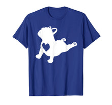 Load image into Gallery viewer, French bulldog yoga pose shirt with love heart frenchie gift

