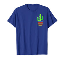 Load image into Gallery viewer, Cactus Blanket Pocket Serape Mexican Fiesta Party T-Shirt
