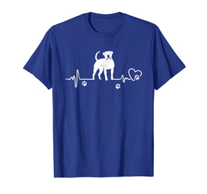 My American Bulldog always in my heart - heartbeat shirts
