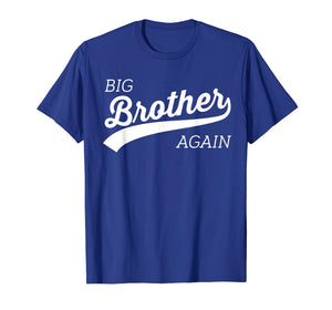 Big Brother Again Shirt for Boys with Arrow and Heart