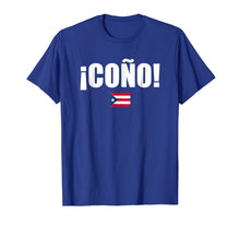 Load image into Gallery viewer, Cono Puerto Rico Flag Spanish Slang Funny Sports Tshirt
