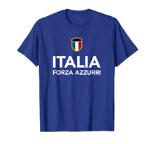 Load image into Gallery viewer, Italia Italian Soccer Football T-Shirt Forza Azzurri

