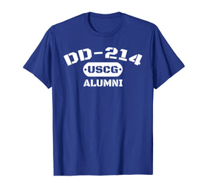 DD-214 US Coast Guard (USCG) Alumni T-Shirt Men and Women