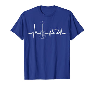 Electric Guitar Heartbeat T-Shirt Funny Music Lover Gift