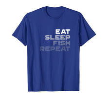 Load image into Gallery viewer, Eat Sleep Fish Repeat Fishing Shirt -Vintage Fishing T Shirt

