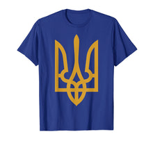 Load image into Gallery viewer, Tryzub (Gold) - Ukrainian Trident T-Shirt
