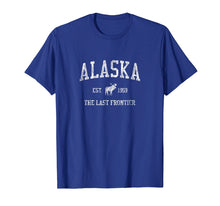Load image into Gallery viewer, Alaska T-Shirt Vintage Sports Design Alaskan Moose Tee
